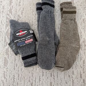 Wigwam PO163 unisex 3 pack American Wool/Acrylic boot socks